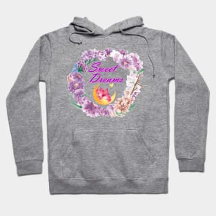 Sweet Dreams Teddy Bear Floral Frame Hoodie